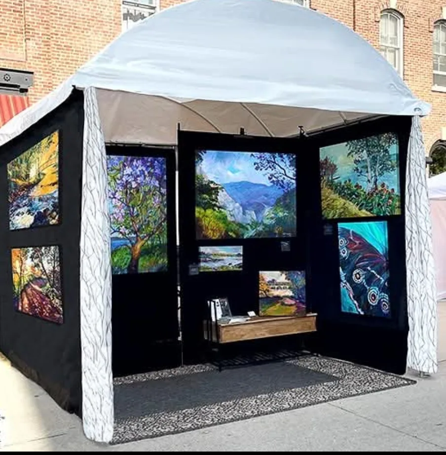 CRAFT HUT 10' X 10' HEAVY DUTY TRIMLINE CANOPY 7' WALLS thumbnail