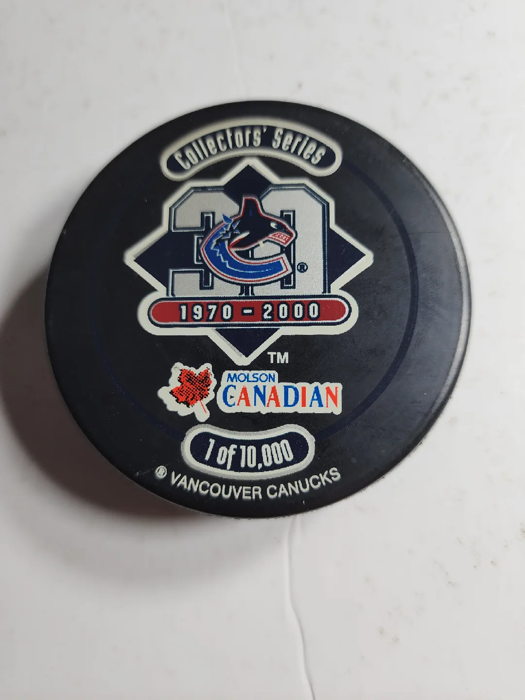 Vancouver Canucks Molson Canadian Hockey Puck image indicator(2)
