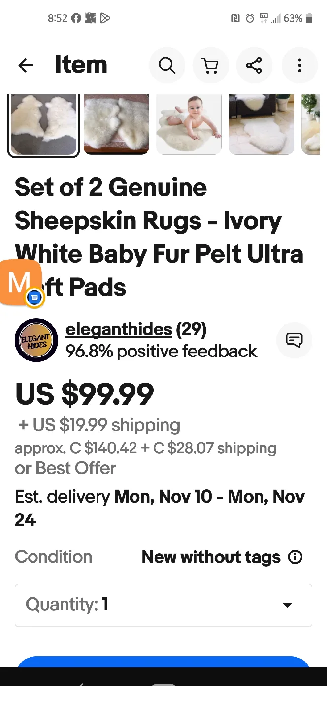 Sheepskin Rugs (Set of 2) image indicator(6)