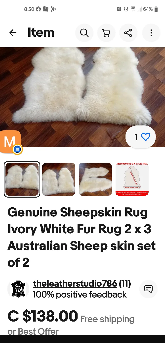 Sheepskin Rugs (Set of 2) image indicator(7)