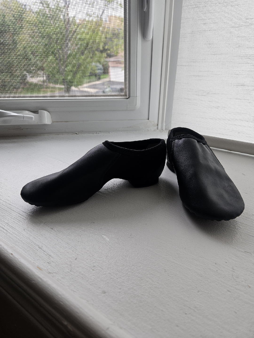Black Leather Jazz Shoes
