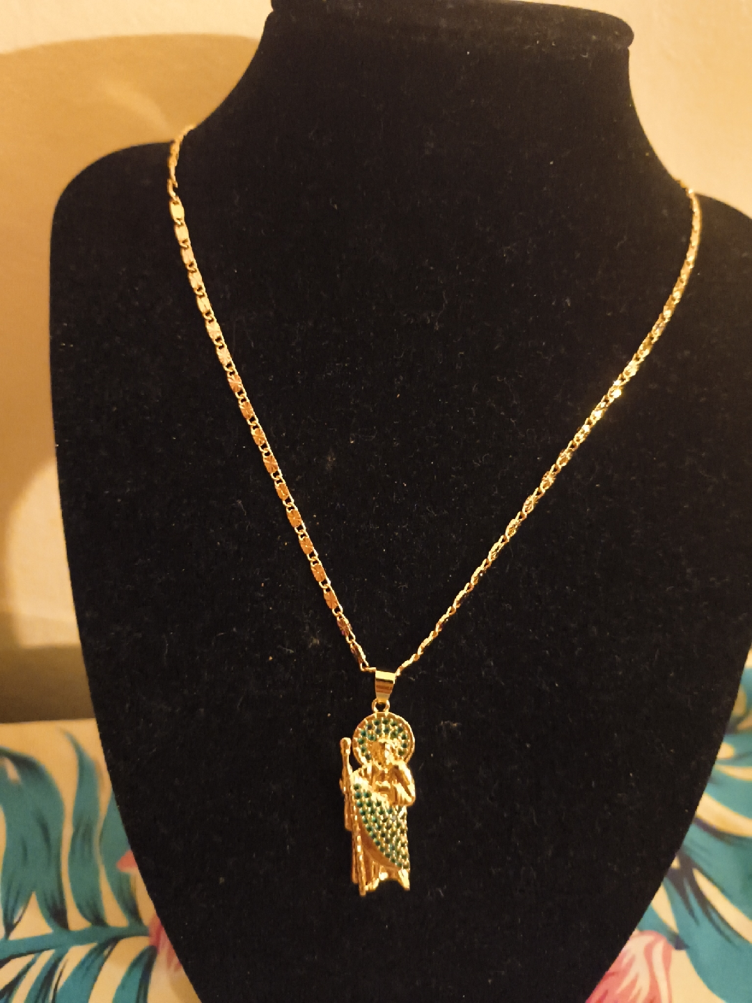 Gold San Judas Tadeo Necklace