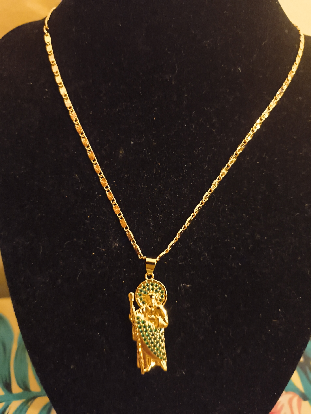 Gold San Judas Tadeo Necklace - photo 2