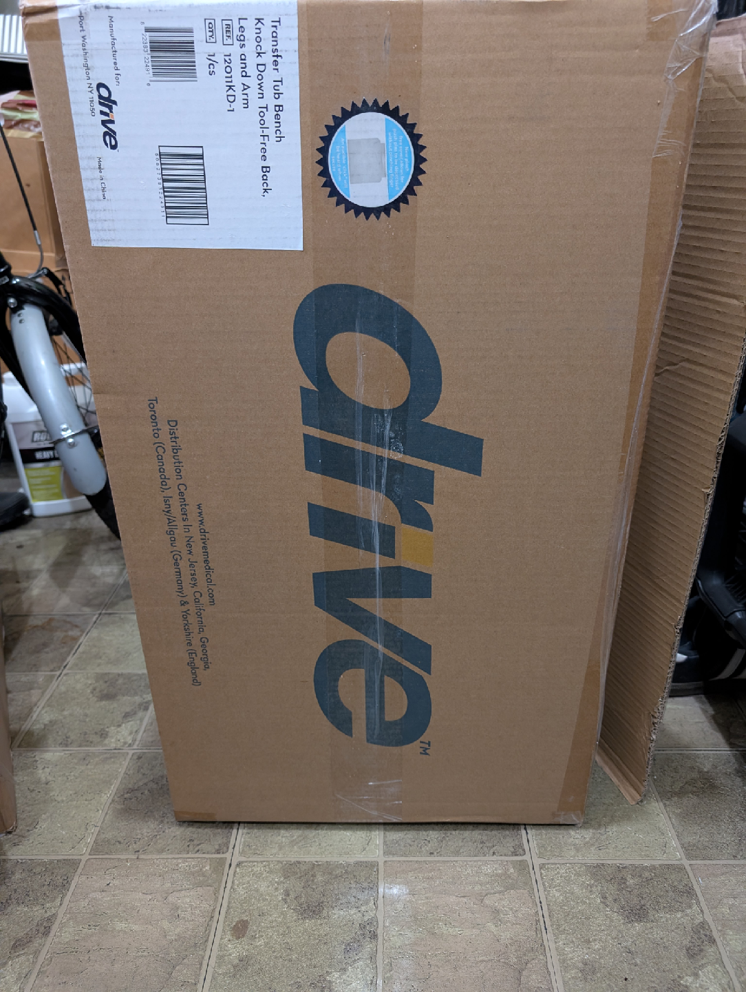 Drive Transfer Tub/Shower Bench - New in Box!