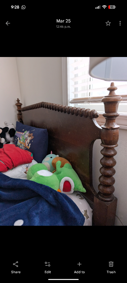 Two hardwood solid twin beds- $175 each or both for $300 - photo 2