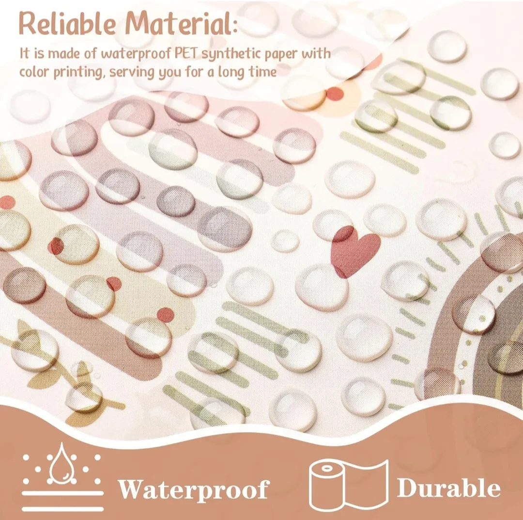 Rainbow Border Trim, Self-Adhesive Waterproof 49.2ft image indicator(4)