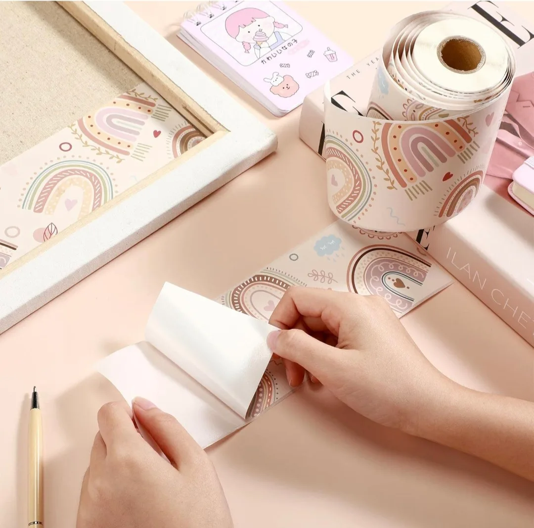 Rainbow Border Trim, Self-Adhesive Waterproof 49.2ft image indicator(5)