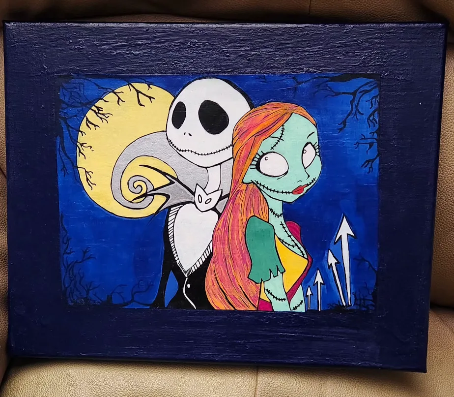 Nightmare Before Christmas Canvas Art thumbnail