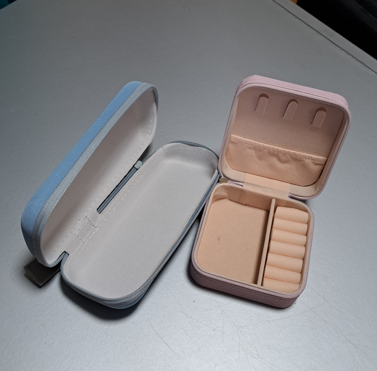 Jewellery Travel Cases - Pink & Blue