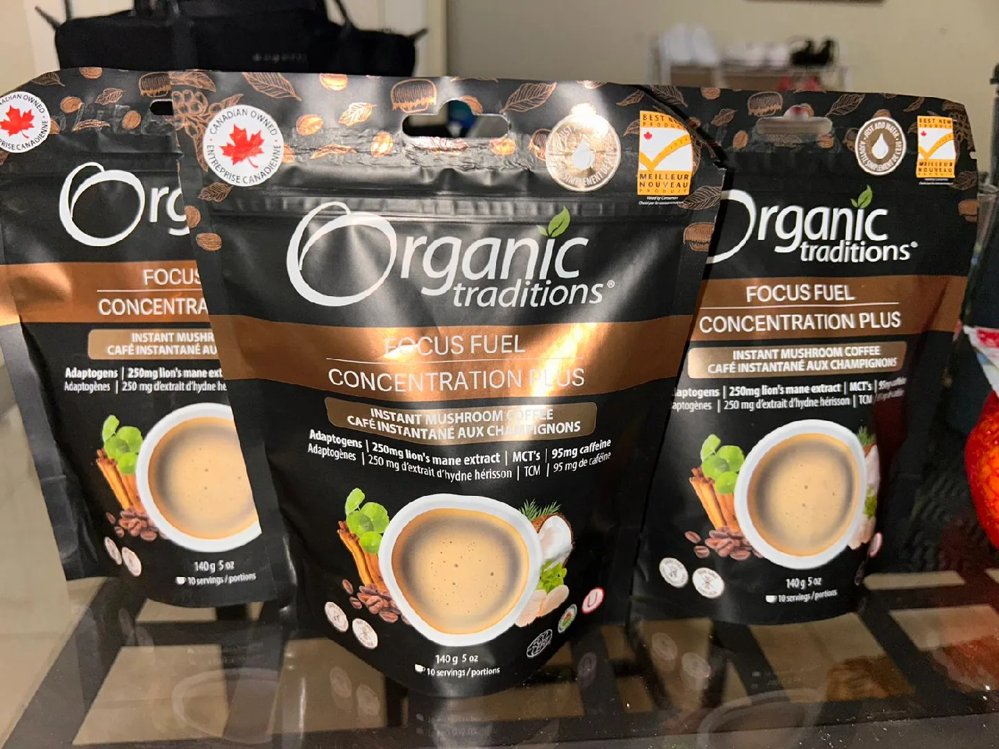 Organic Traditions Focus Fuel Instant Mushroom Coffee