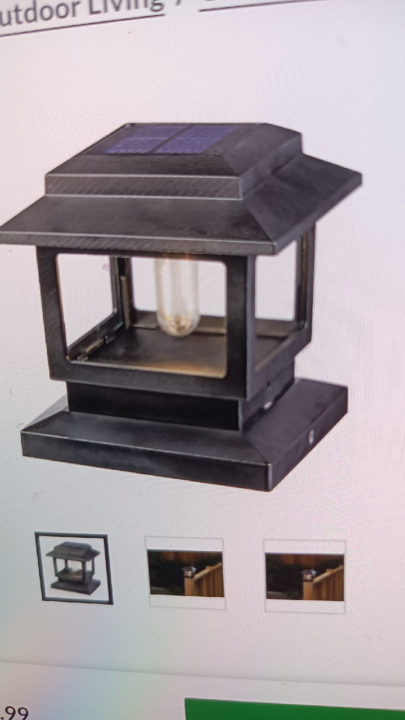 NOMA Outdoor Warm White LED Sola  Post Cap Fence Lights