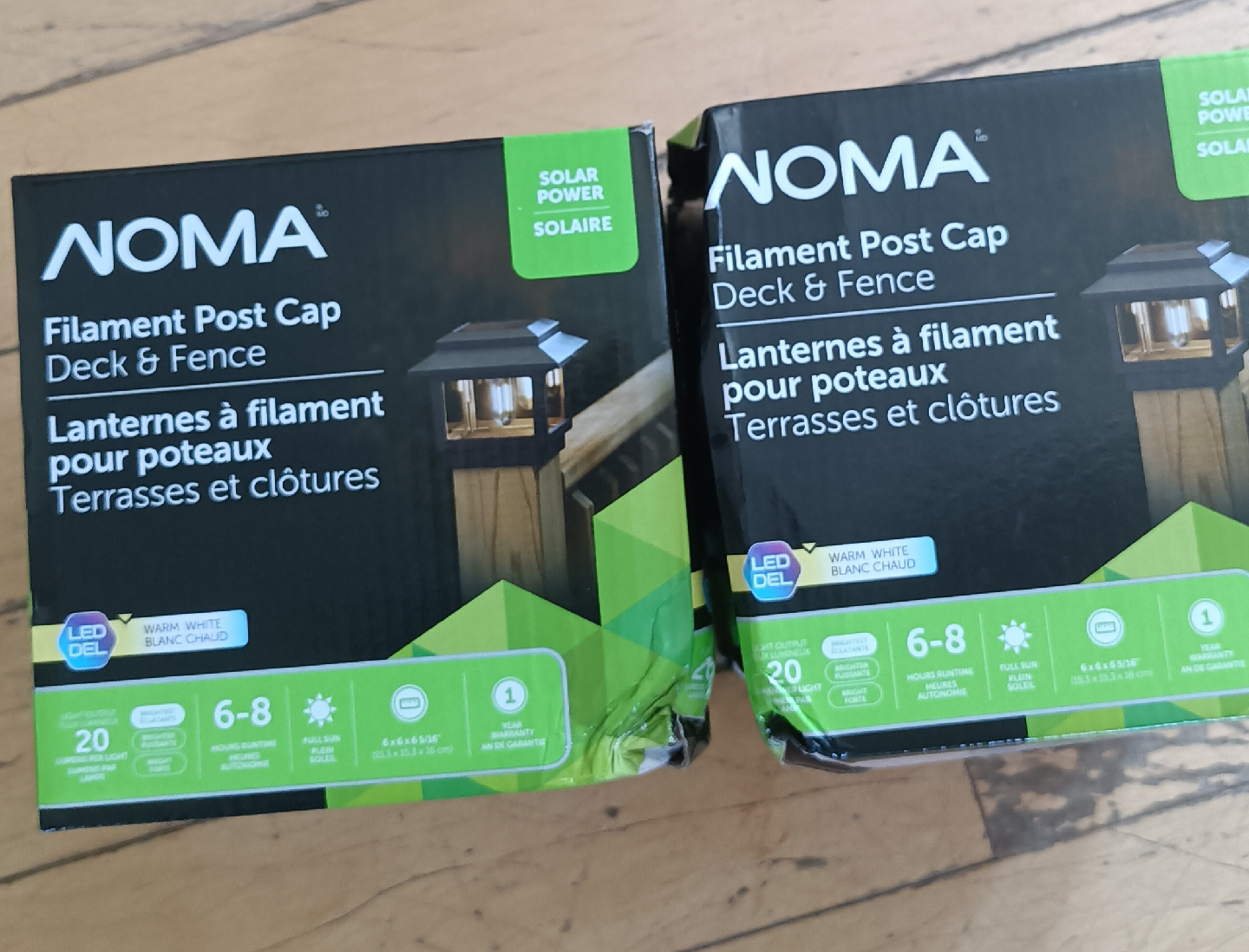 NOMA Outdoor Warm White LED Sola  Post Cap Fence Lights - photo 2