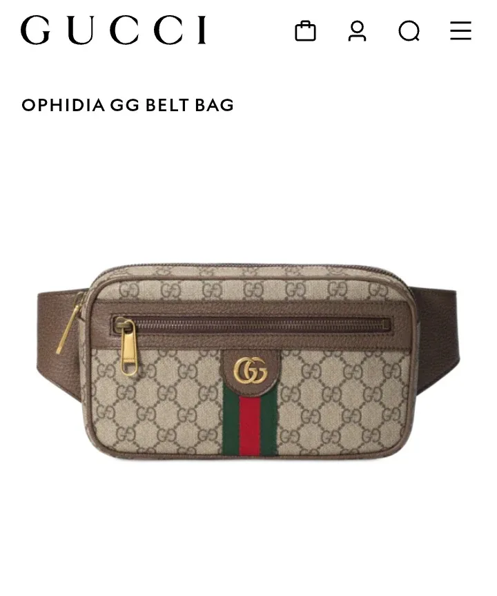 Gucci Ophidia GG M belt bag image indicator(3)
