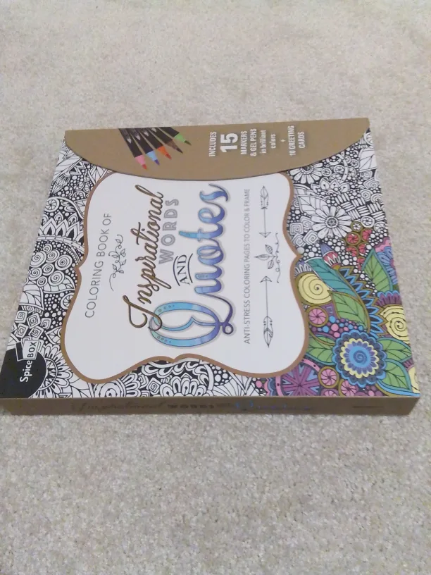 Spicebox Inspirational Words & Quotes Colouring Book image indicator(6)