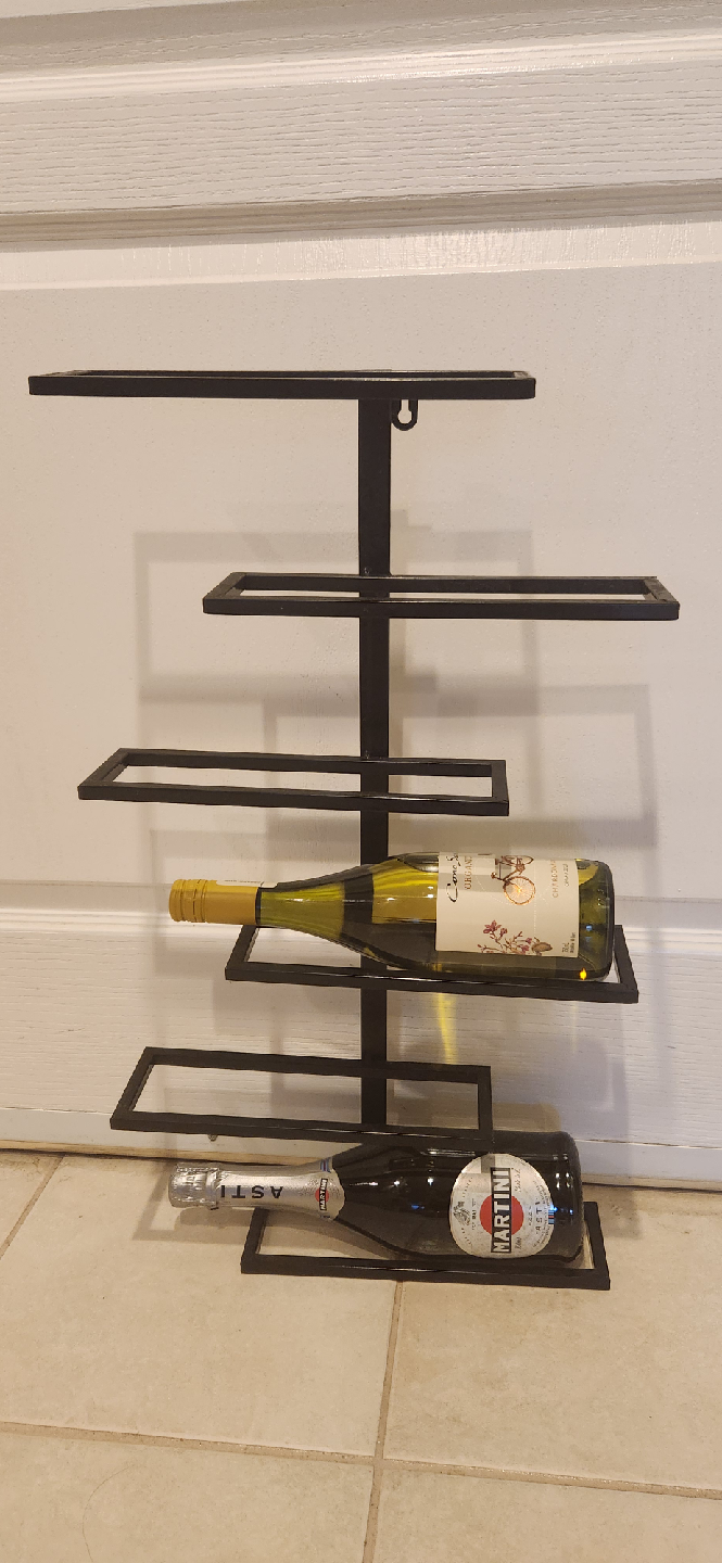 Wine Rack Wall Mounted, 6 Bottles Vertical - photo 2