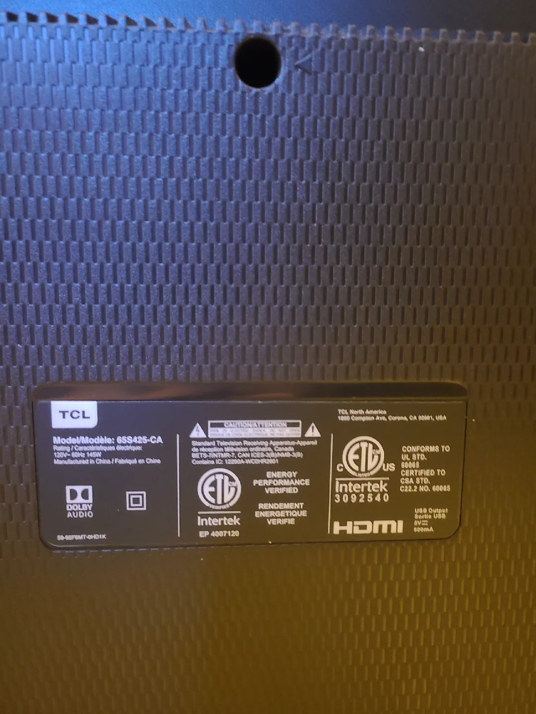 TCL Roku TV 65S425-CA 65 inch 4K HDR image indicator(3)