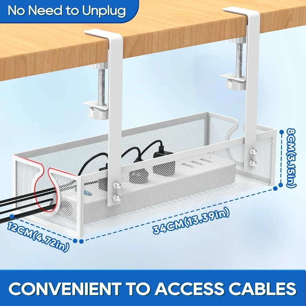 Under Desk Cable Management Tray image indicator(10)