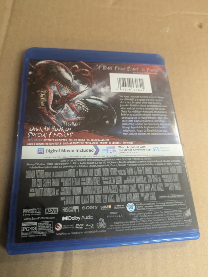 Venom: Let There Be Carnage Blu-ray + DVD + Digital - photo 2