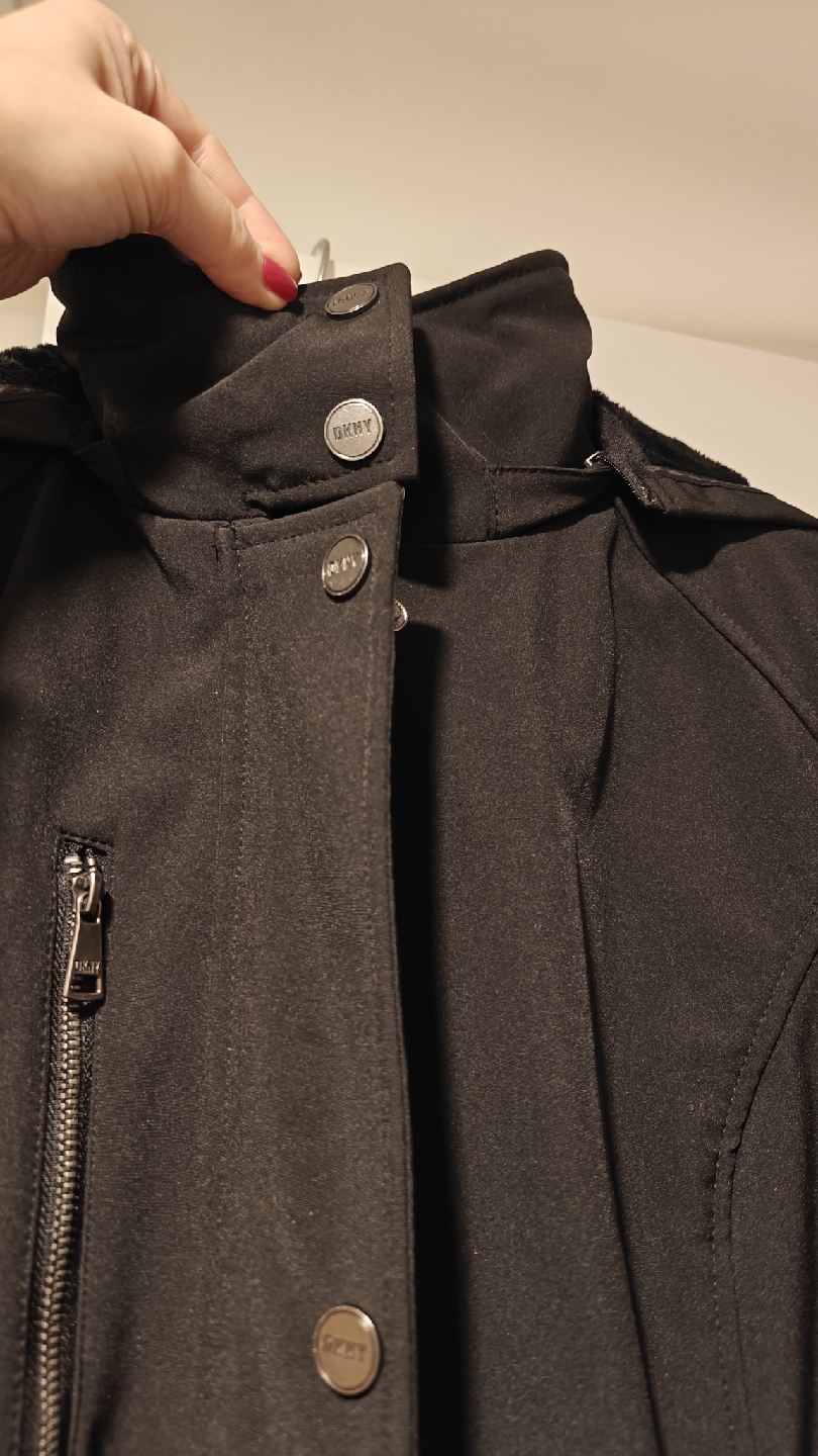 DKNY Black Winter Coat Size XS - photo 2