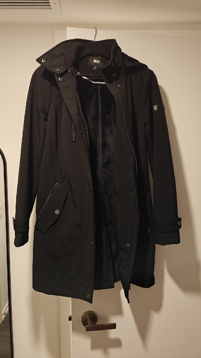 DKNY Black Winter Coat Size XS - photo 5