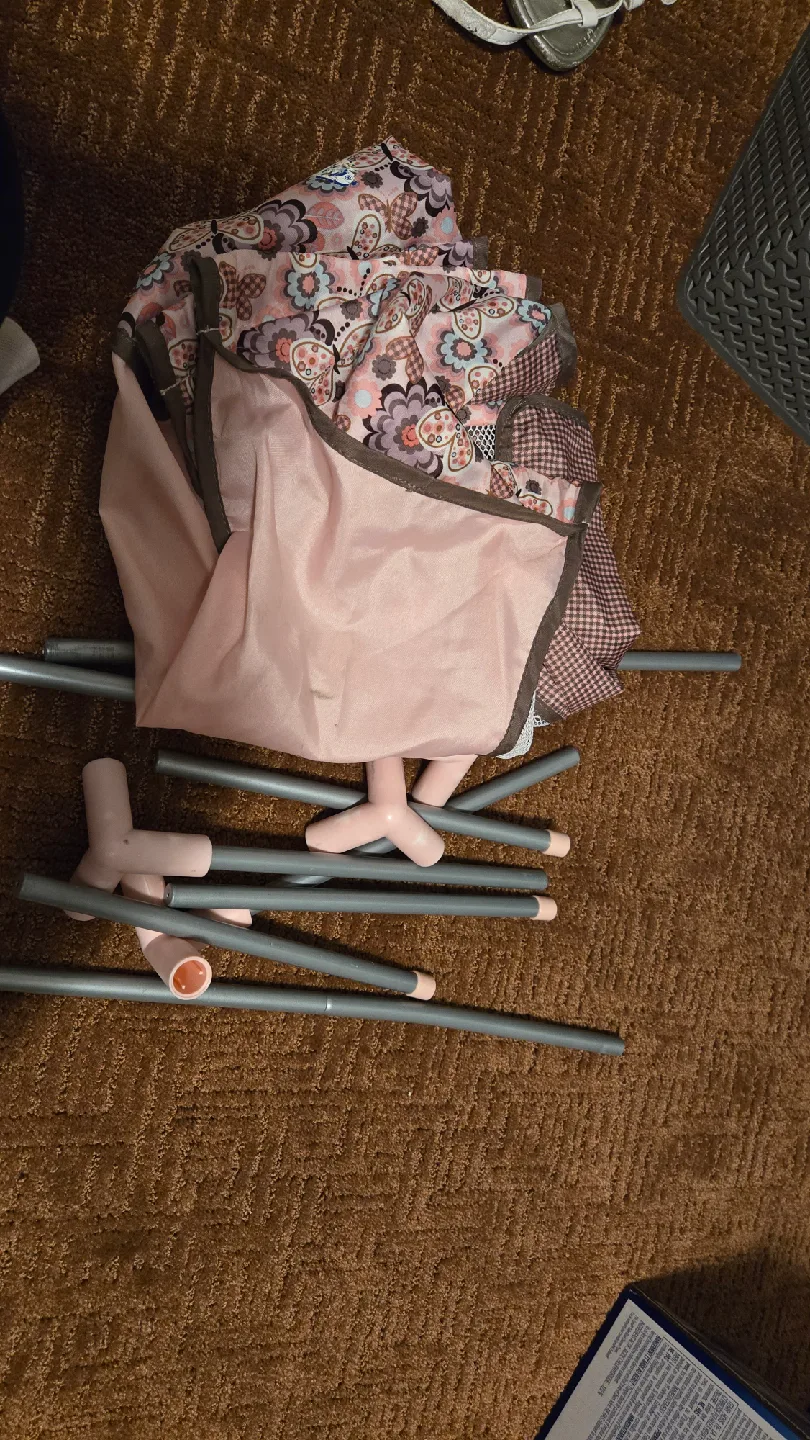 Baby DollTrend Portable Playpen - Pink/Brown image indicator(3)