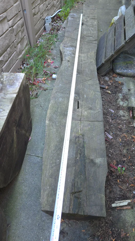 Rustic Wooden Bench/Stump Set image indicator(3)