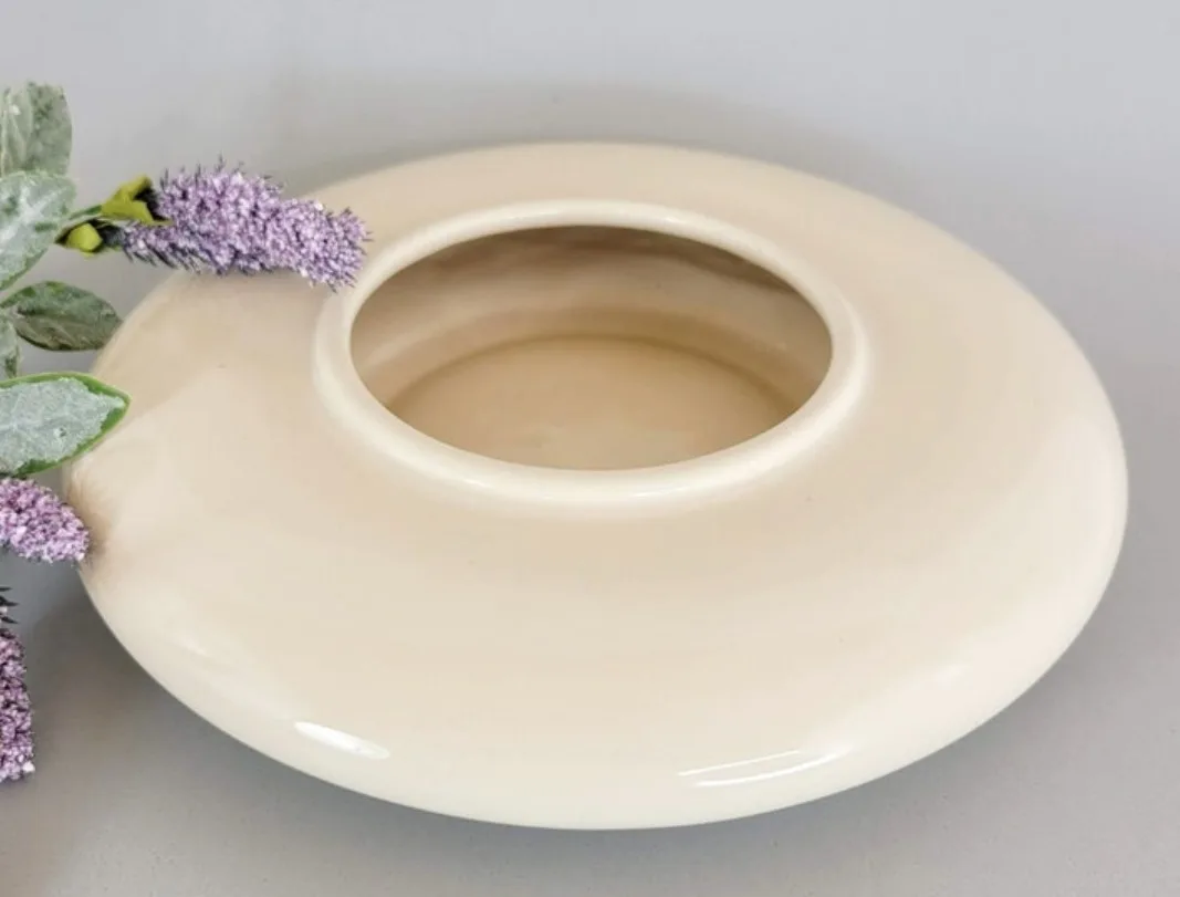 White Ceramic Decorative Bowl