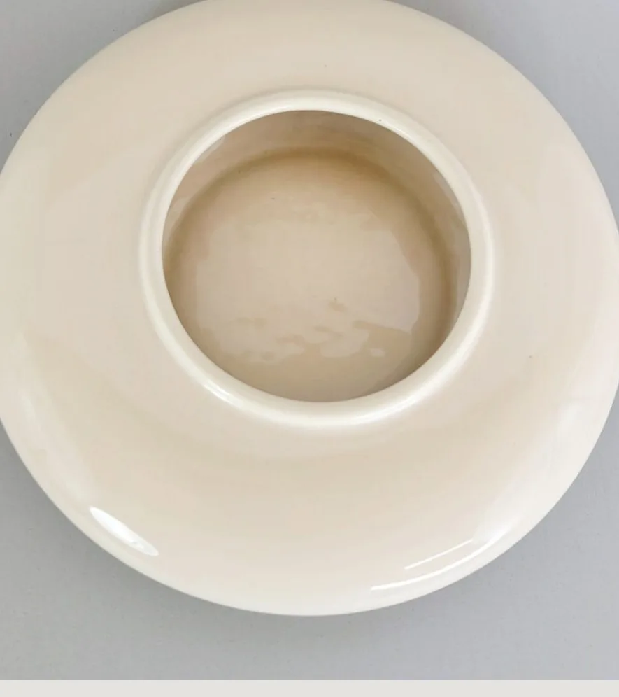 White Ceramic Decorative Bowl image indicator(3)