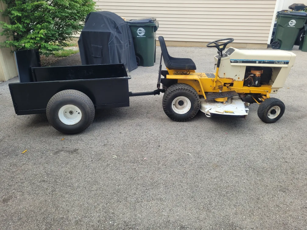NTERNATIONAL HARVESTER CADET Mower with CUSTOM Trailer image indicator(2)