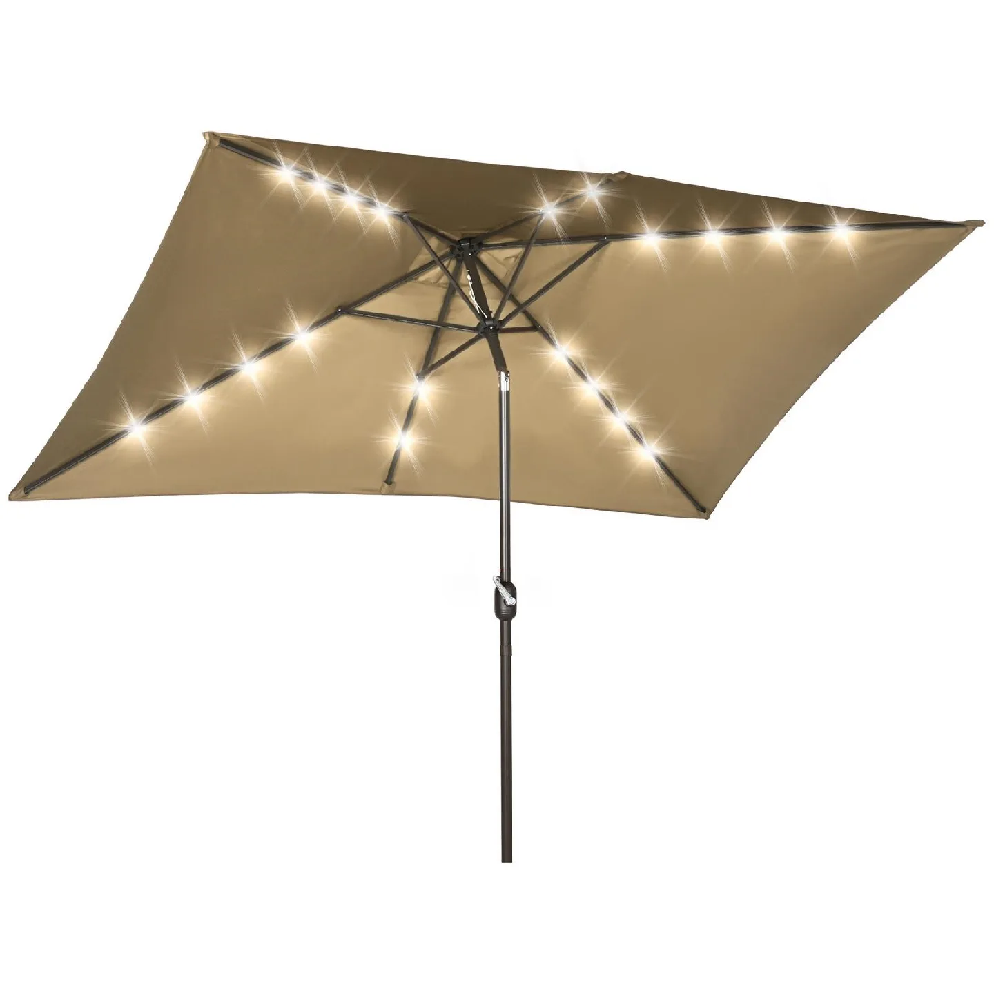 6.5x10ft Patio Umbrella with LED Lights image indicator(2)