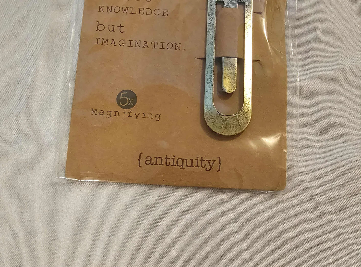 Gold and Black Giftcraft Owl 5x Magnifying Bookmark image indicator(4)