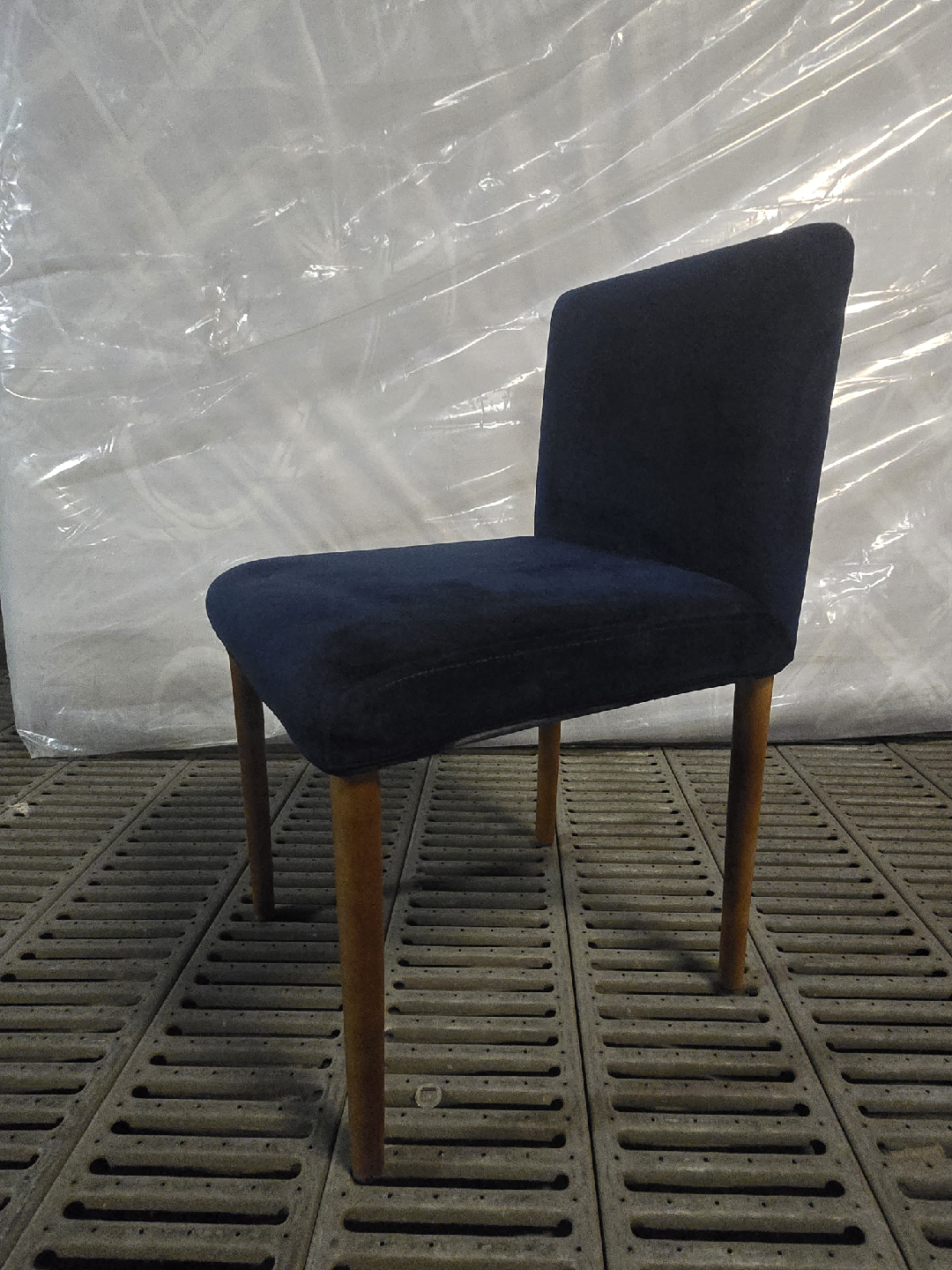 Chair - Blue Upholstered Dining Chair - photo 4