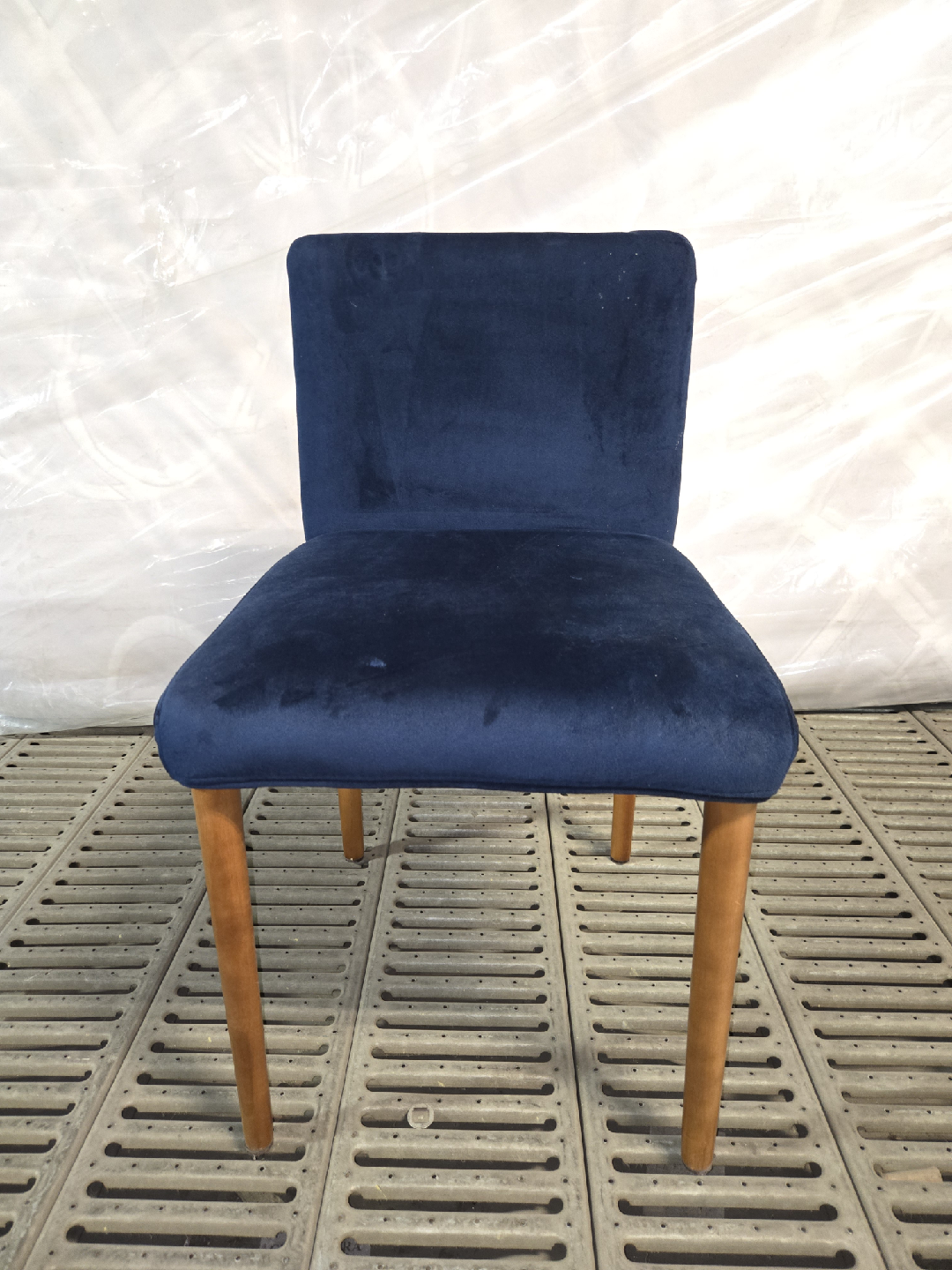 Chair - Blue Upholstered Dining Chair - photo 5