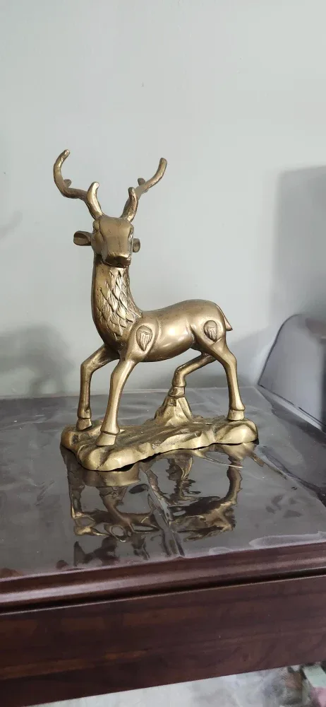 Solid Brass Deer Figurine image indicator(5)
