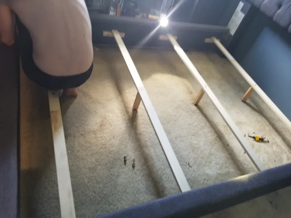 Tufted Queen Headboard & Frame image indicator(2)