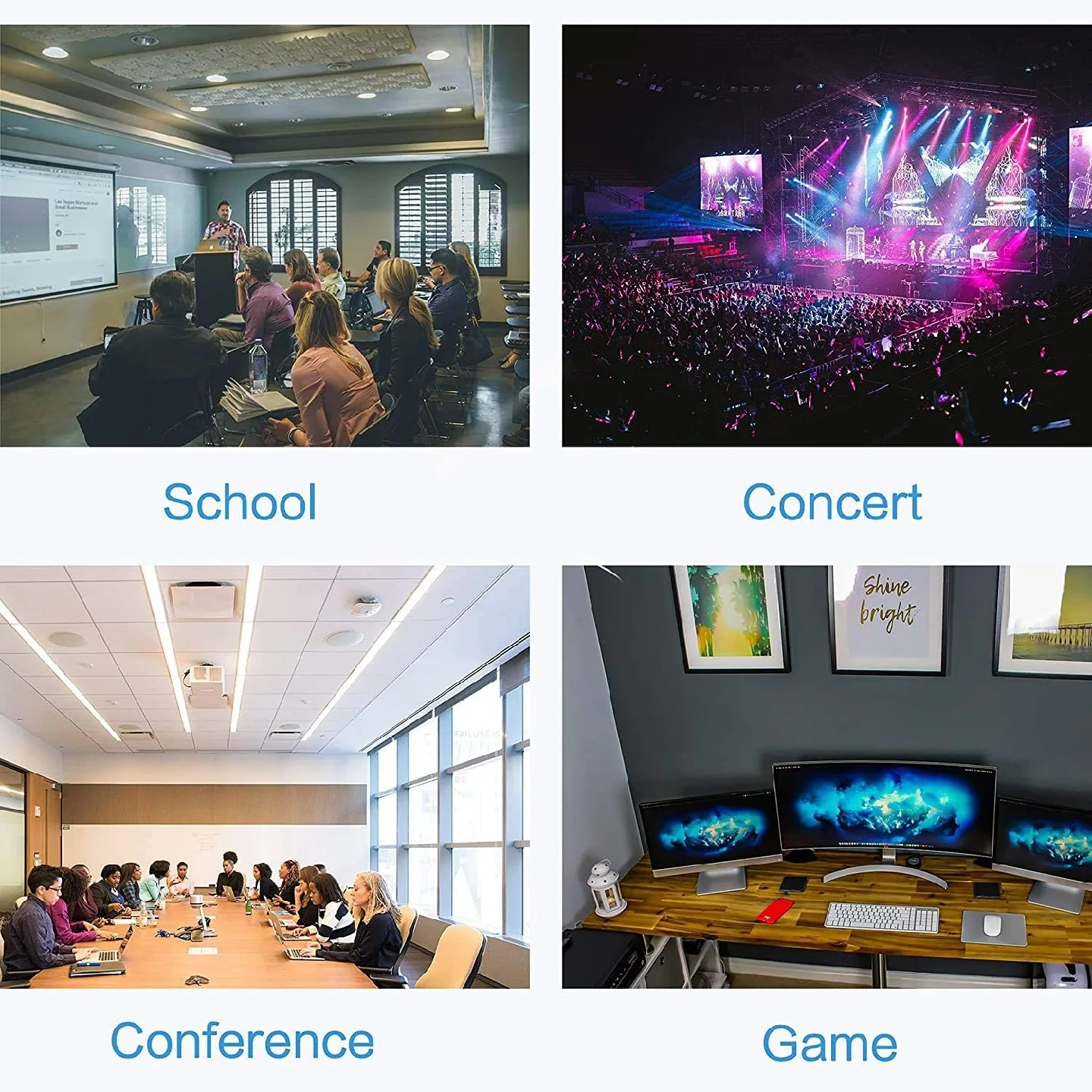 HDMI Splitter 1 in 4 out V1.4b Powered Ultra 4K/2K image indicator(4)