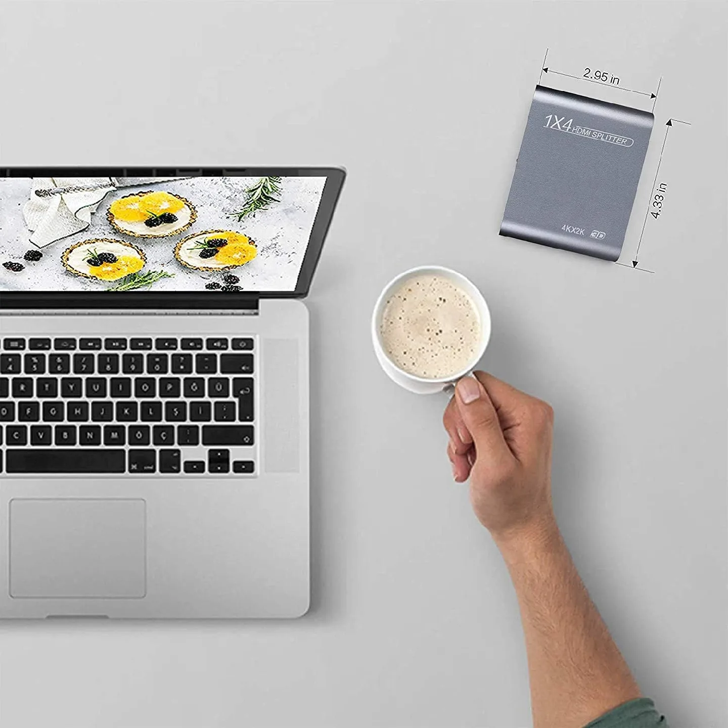 HDMI Splitter 1 in 4 out V1.4b Powered Ultra 4K/2K image indicator(7)