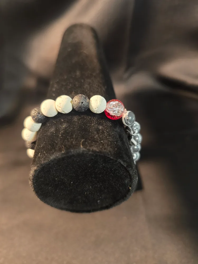 Beaded Stretch Bracelets - Set of 3 image indicator(2)