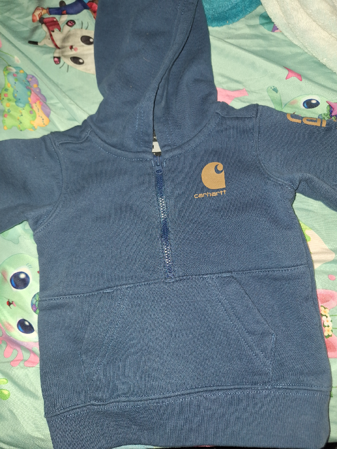 Carhartt Kids' 6M Blue Pullover Hoodie