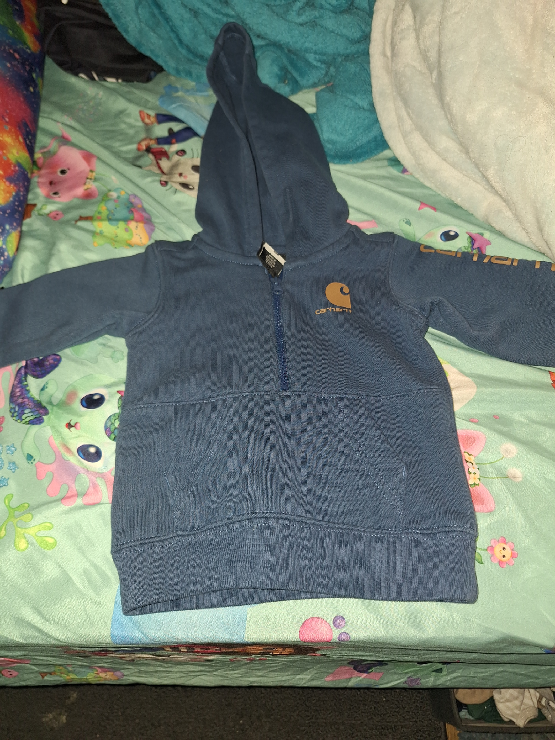 Carhartt Kids' 6M Blue Pullover Hoodie - photo 3