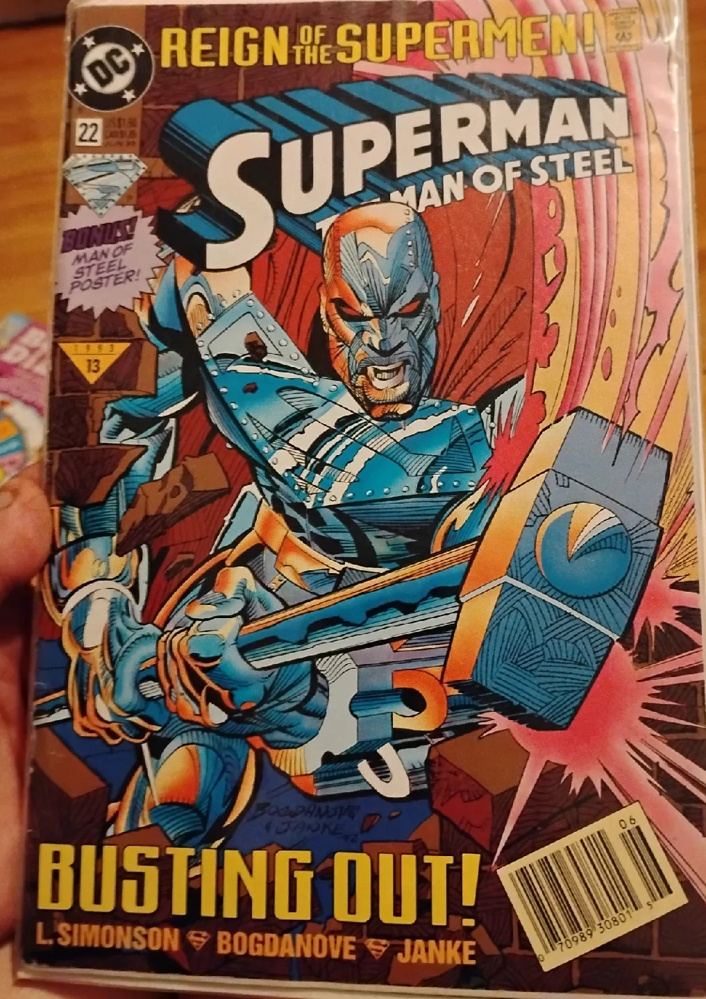 Superman: Man of Steel #22 Comic Book thumbnail