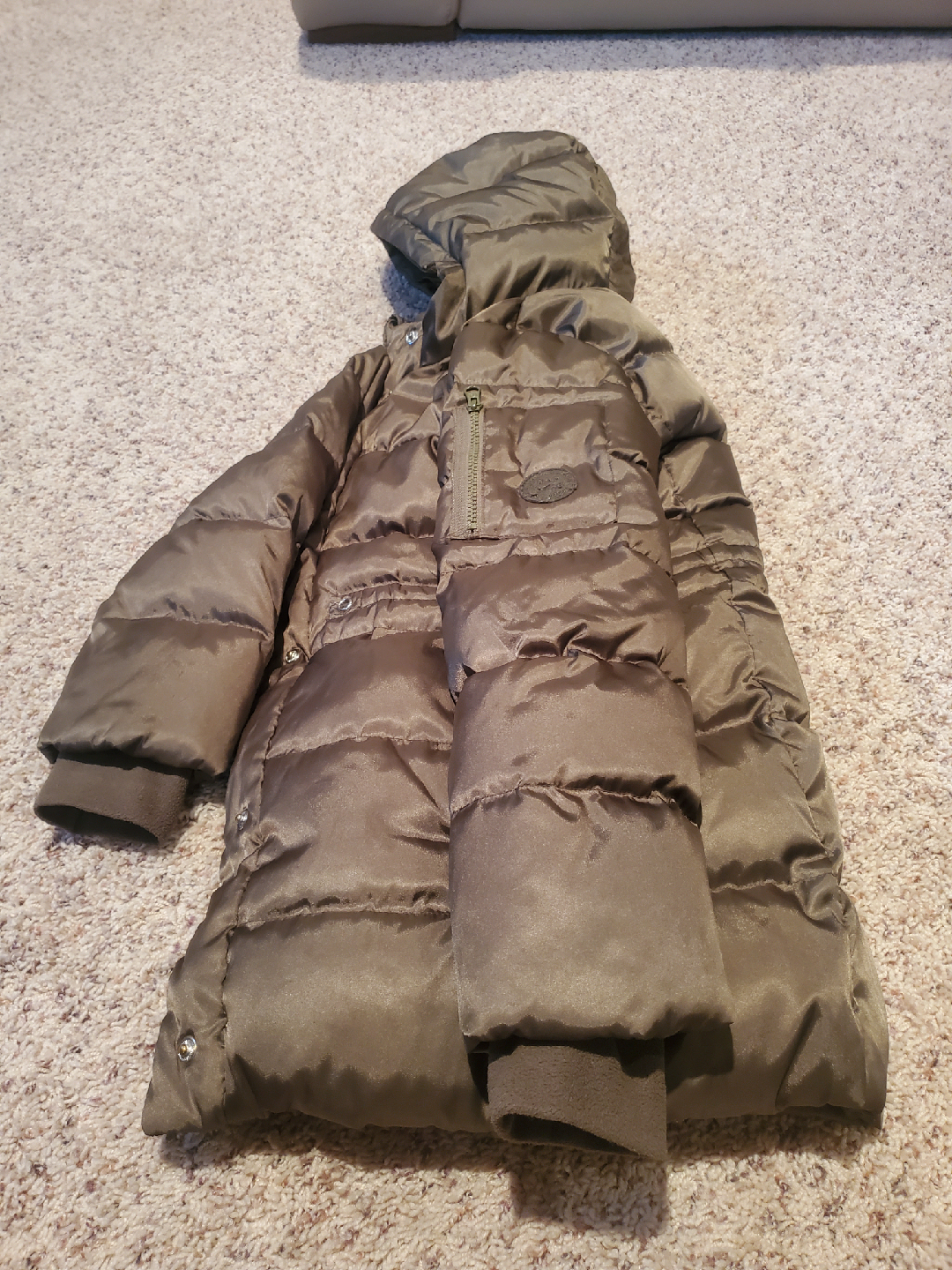 Gap Puffer Jacket - Olive Green - photo 2