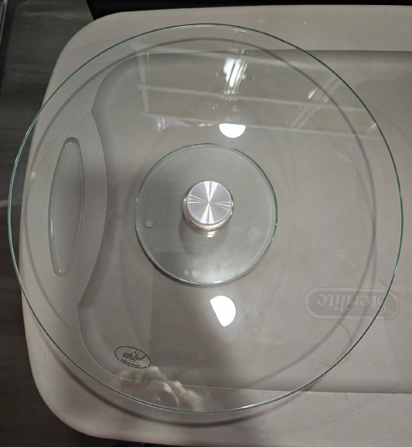Glass Lazy Susan Turntable image indicator(2)