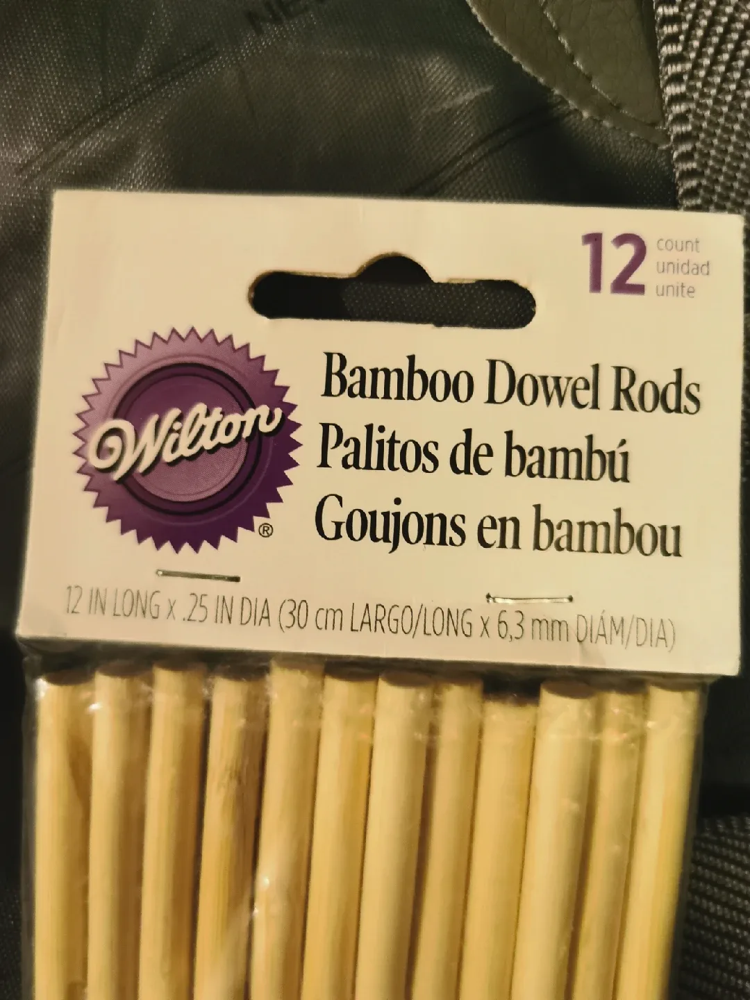 Wilton Bamboo Dowel Rods - 12 Count image indicator(2)