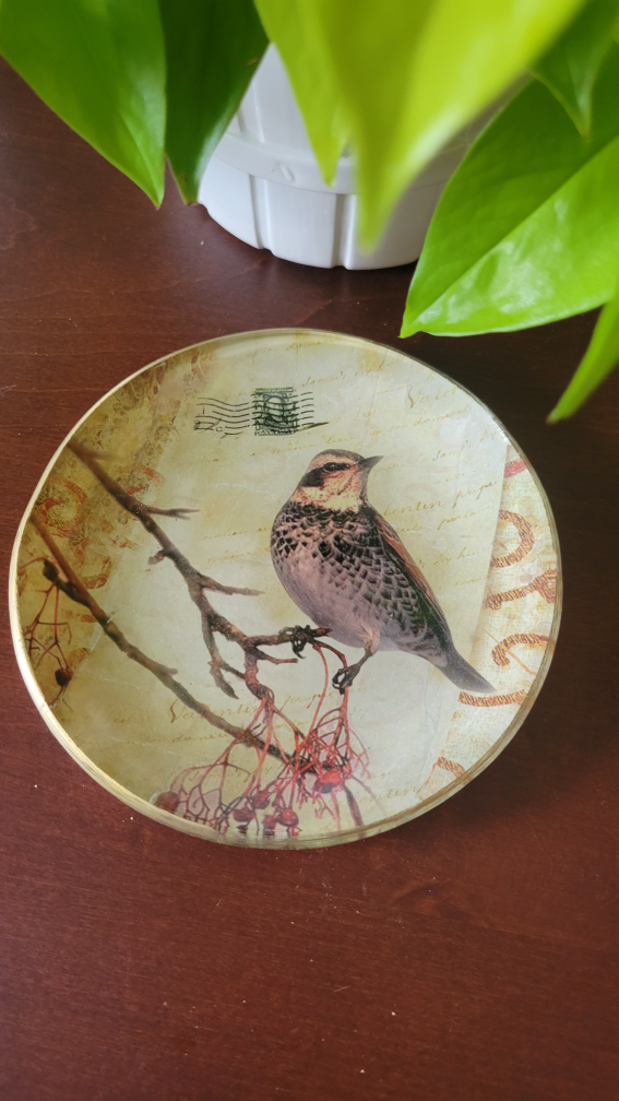 Brand New Decorative Bird Plate 6.25"