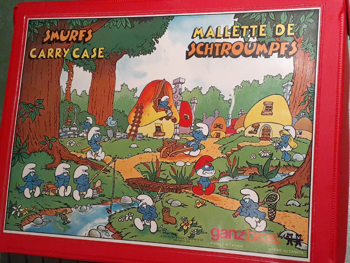 Vintage Smurfs Carry Case with Figurines - photo 2