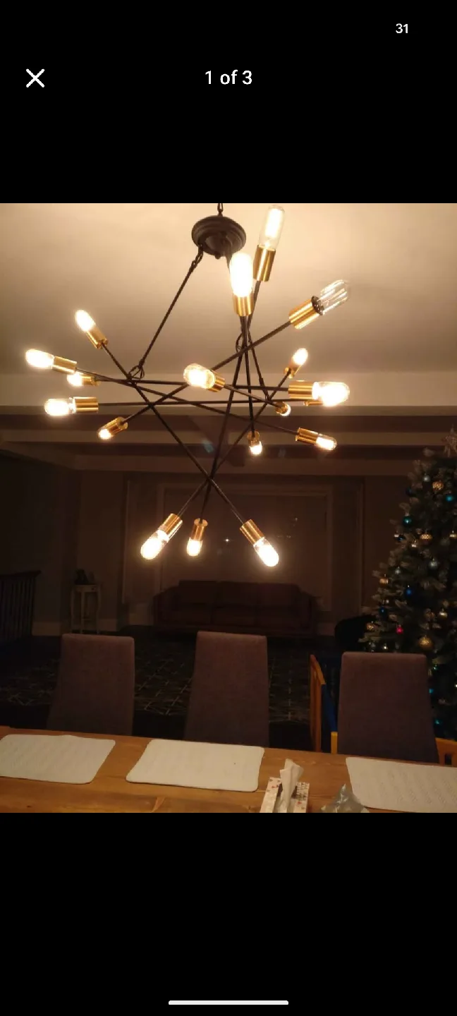 Modern Sputnik Style Chandelier image indicator(2)