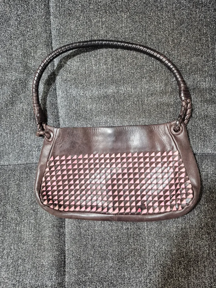 Bottega Veneta Brown Leather Shoulder Bag vintage