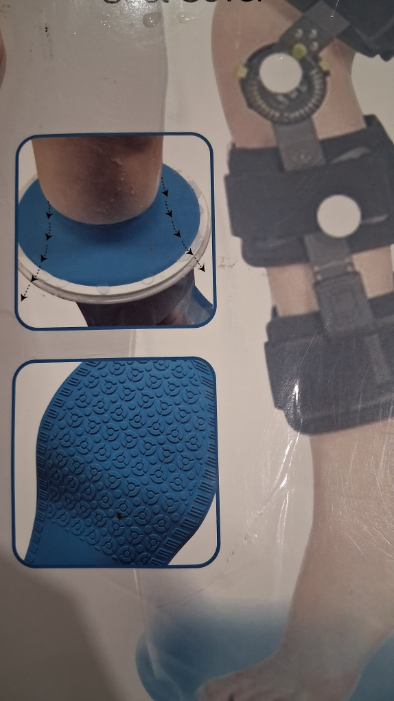 NEW full leg Cast Cover, Bathing Anti-Slip Extra Wide Waterproof - photo 4