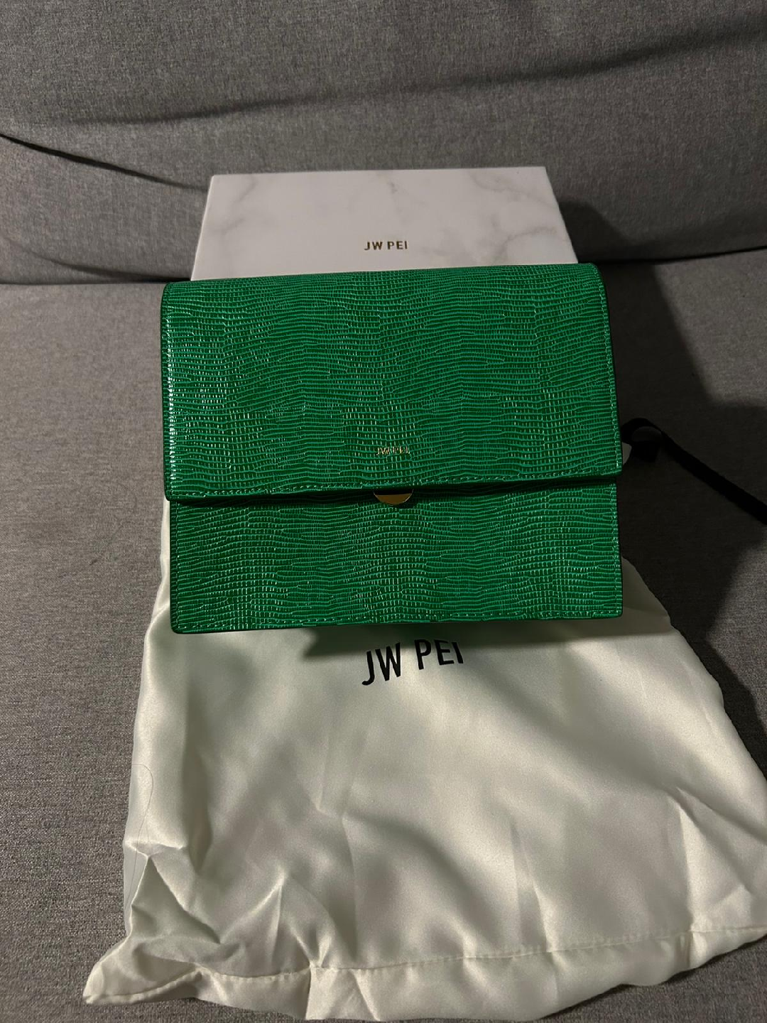 JW PEI Crossbody Bag - Green Lizard